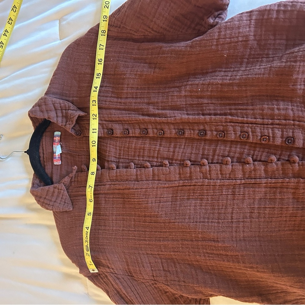 Urban Outfitters Brown Textured Shirt